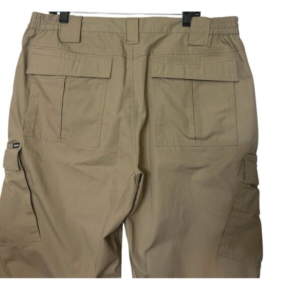 CQR MENS Tactical Khaki Tan Cargo Ripstop Hiking Pants TPL 106 Size 38 x 27 - Picture 6 of 7